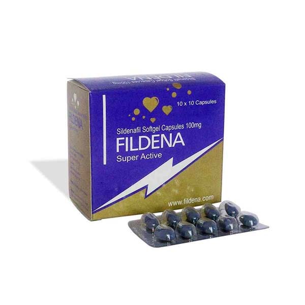 Fildena Super Active (Sildenafil Citrate) -Soft gel Capsules